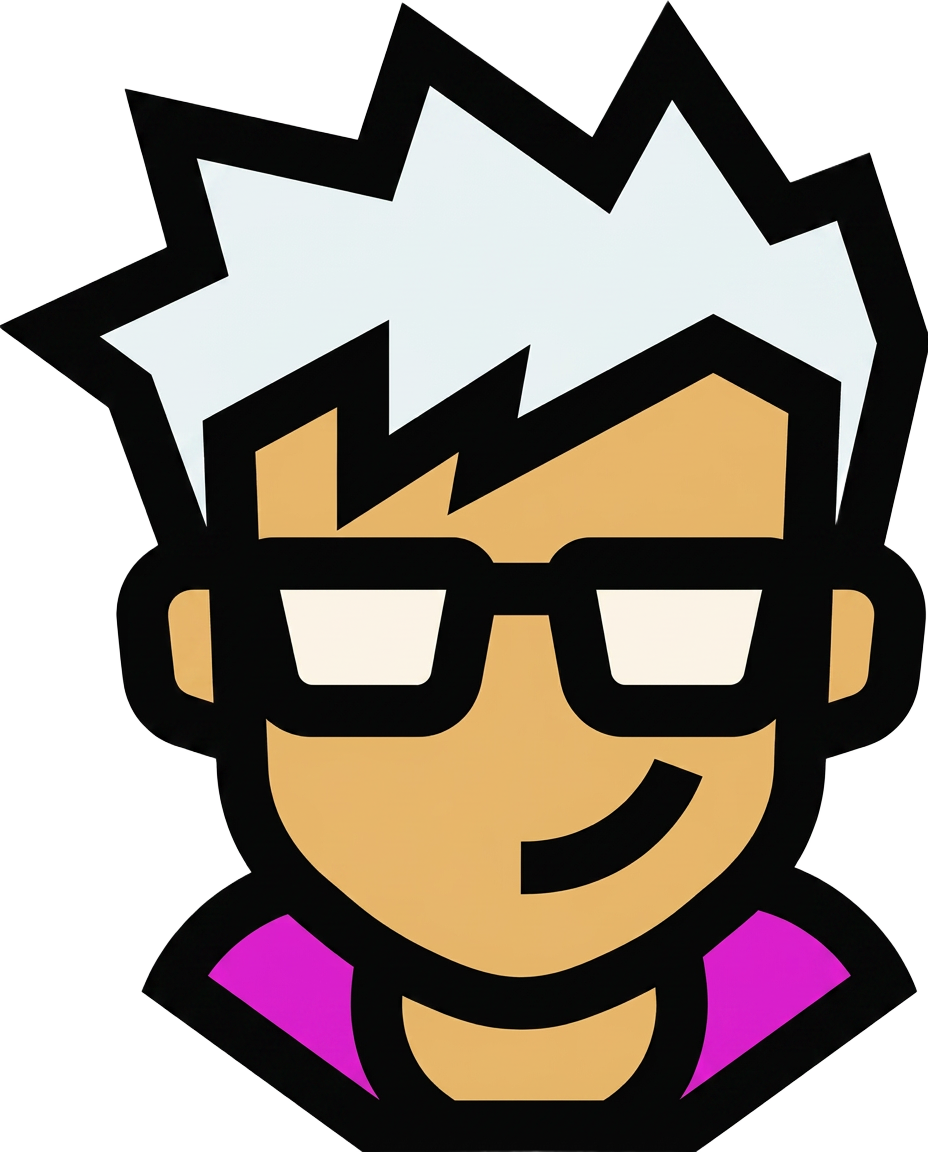 Cartoon illustration of JB